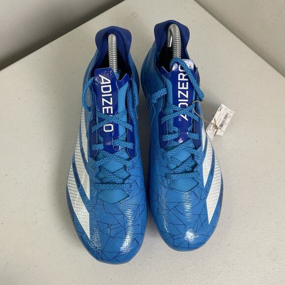 Adidas Mens Size Football Cleats Adizero Electric Blue IE8866 New Hidden Gems - Picture 4 of 9